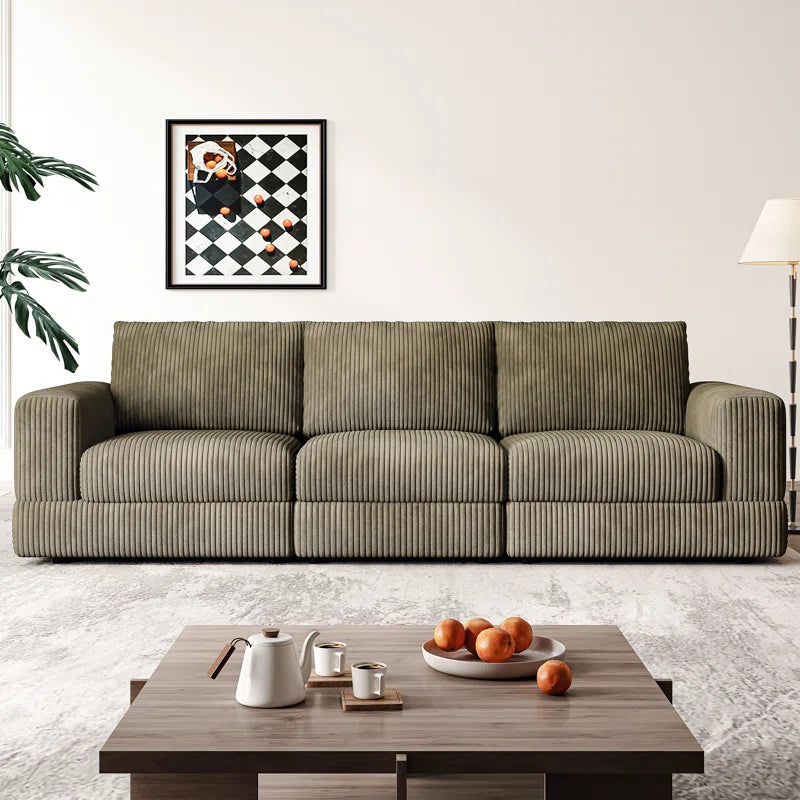 Green Corduroy Sofa