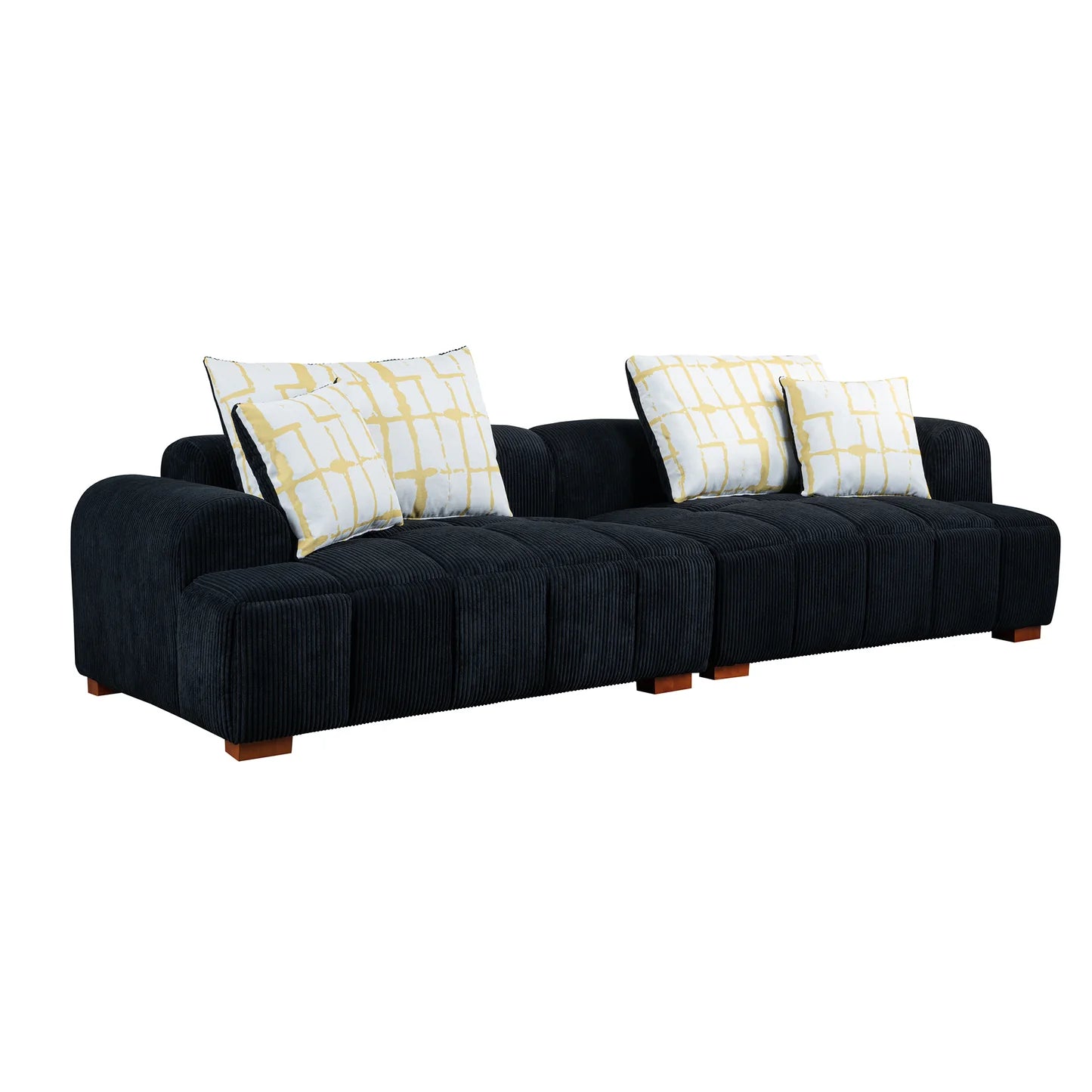 Black Corduroy Bubble Sofa