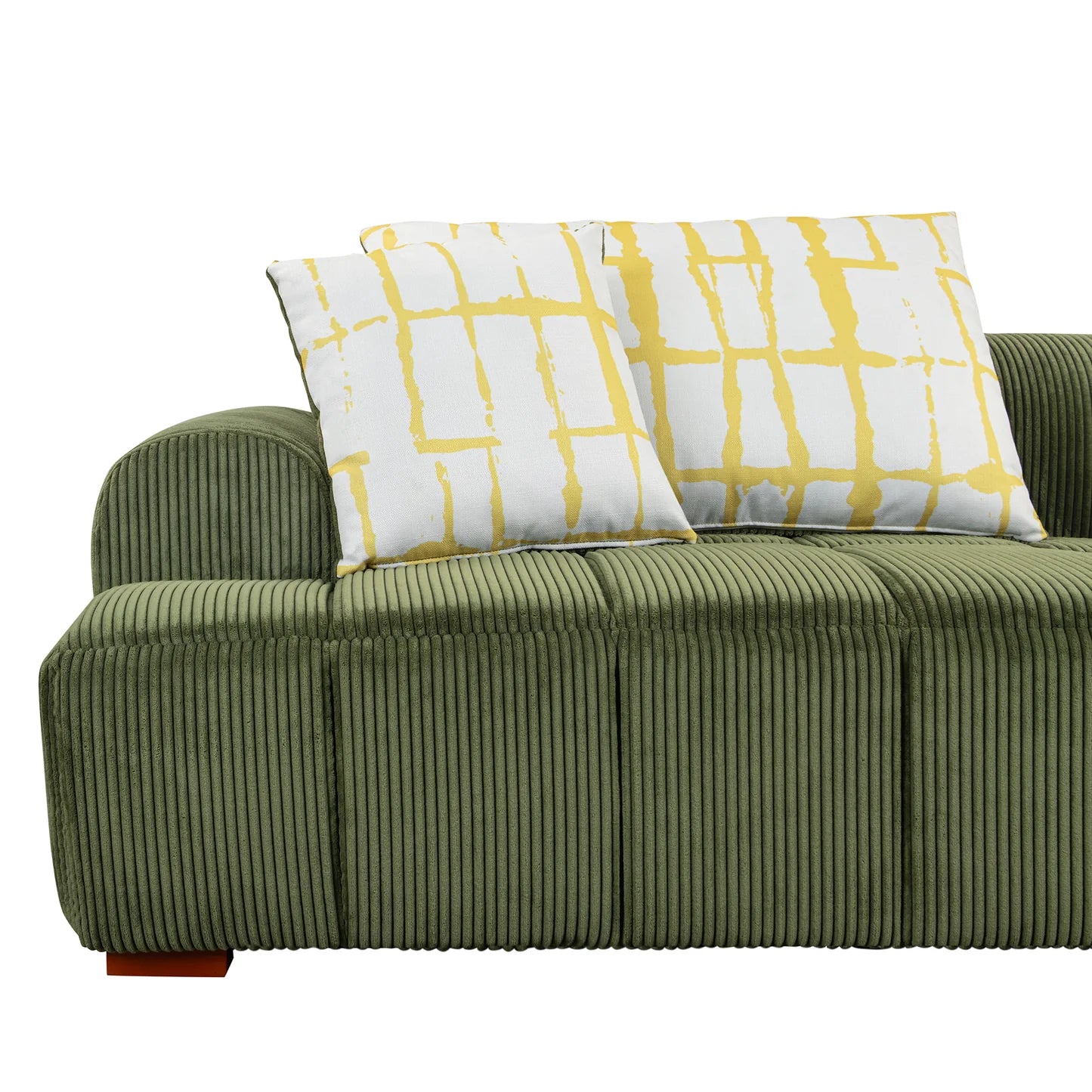 Green Corduroy Bubble Sofa