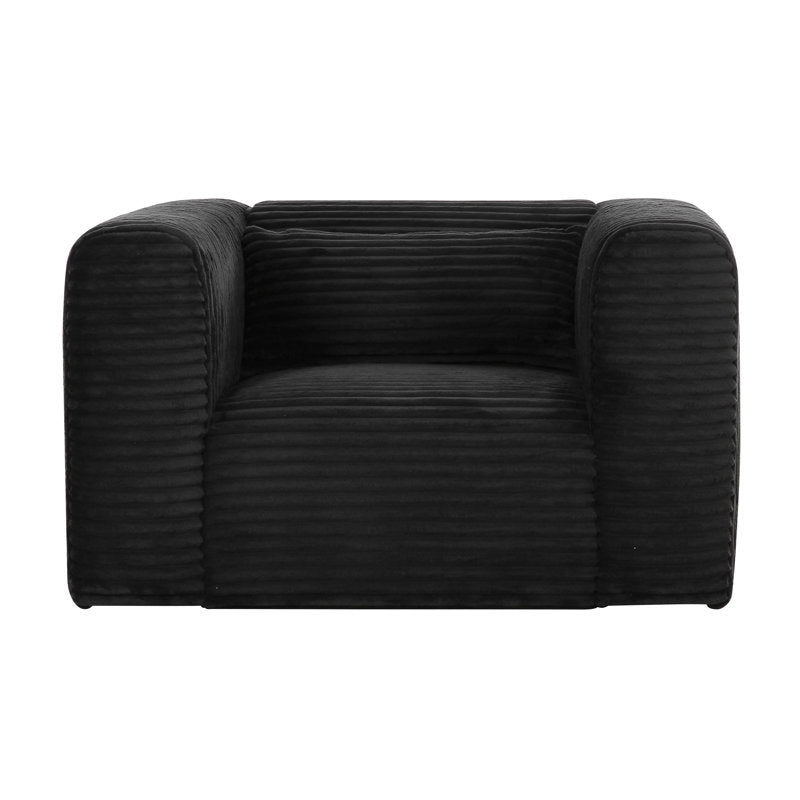 Black Corduroy Chair