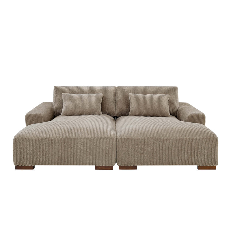 Camel Corduroy Sleeper sofa