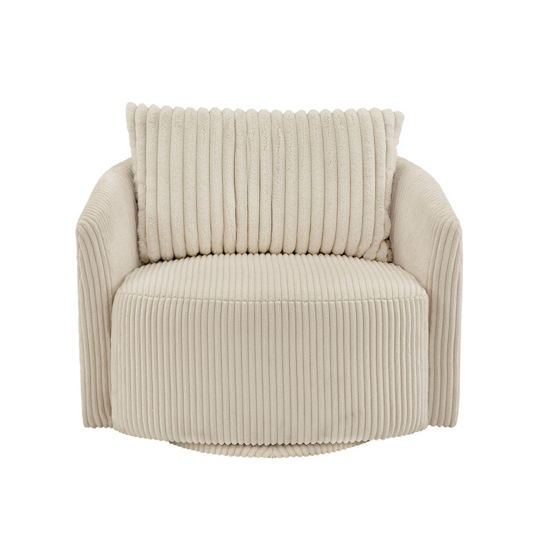 Corduroy Swivel Chair