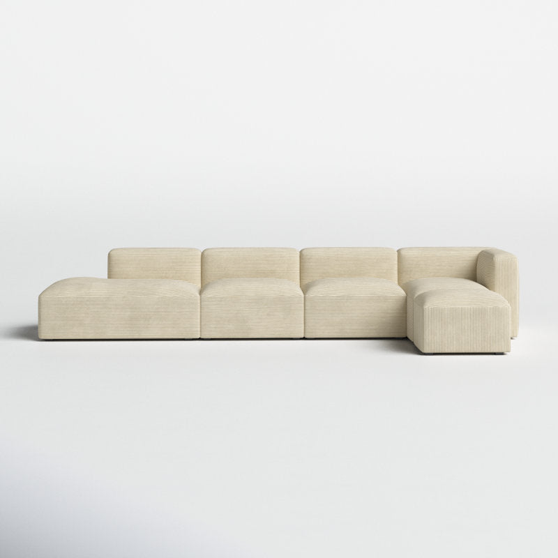 Design Corduroy Sectional Sofa