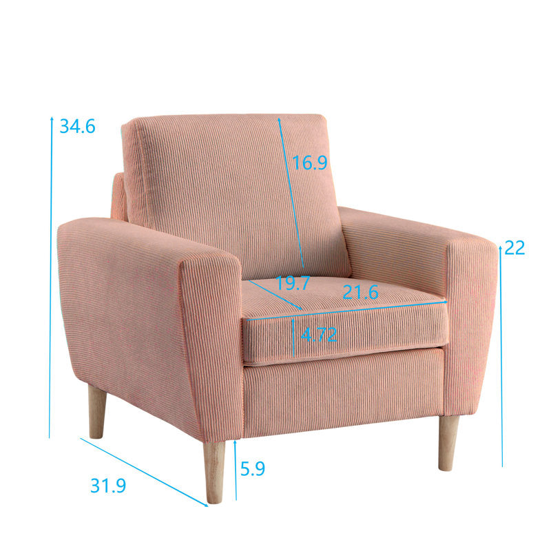 Pink Corduroy Chair