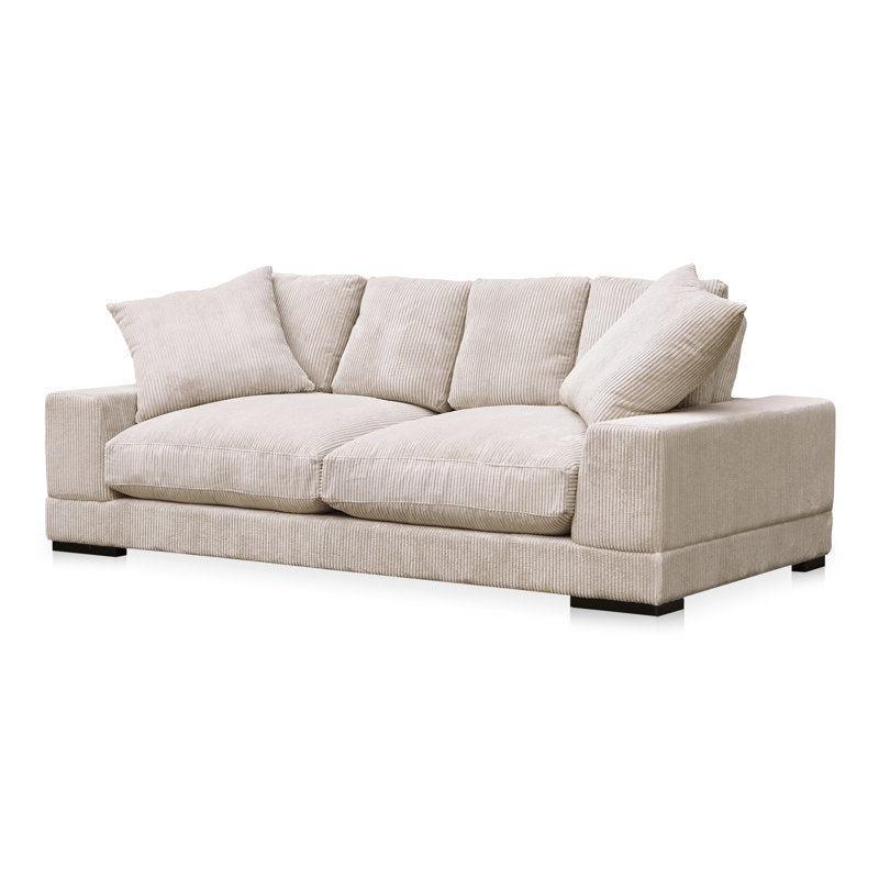 Wide Arm Corduroy Sofa