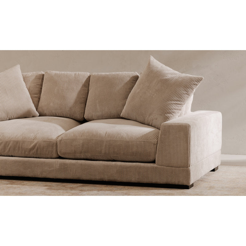 Wide Arm Corduroy Sofa