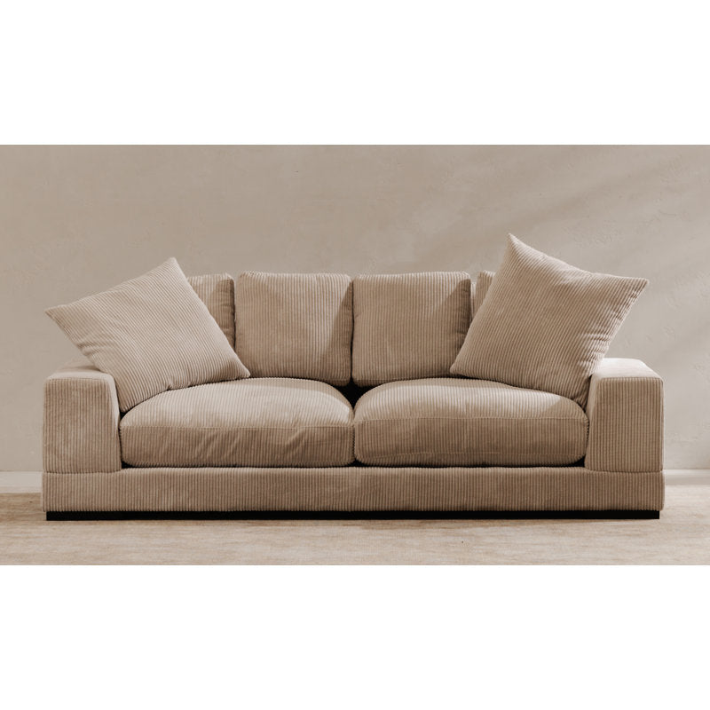 Wide Arm Corduroy Sofa