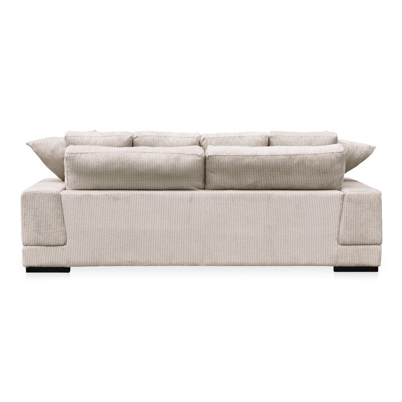 Wide Arm Corduroy Sofa