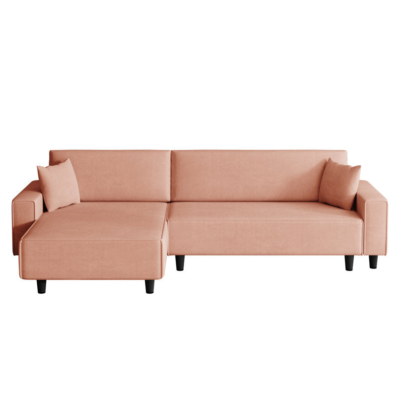 Pink Corduroy Sofa Bed