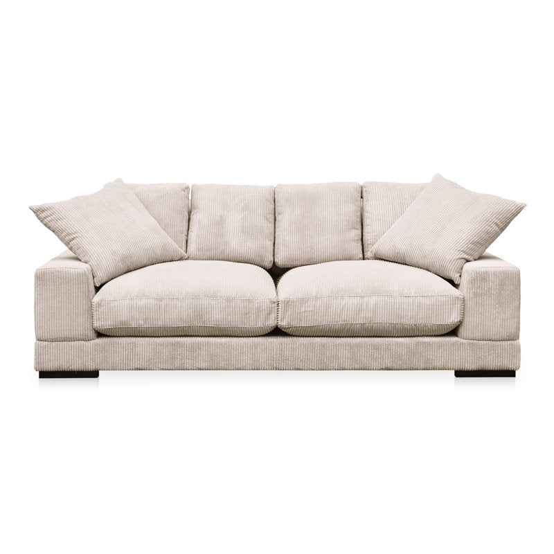 Wide Arm Corduroy Sofa