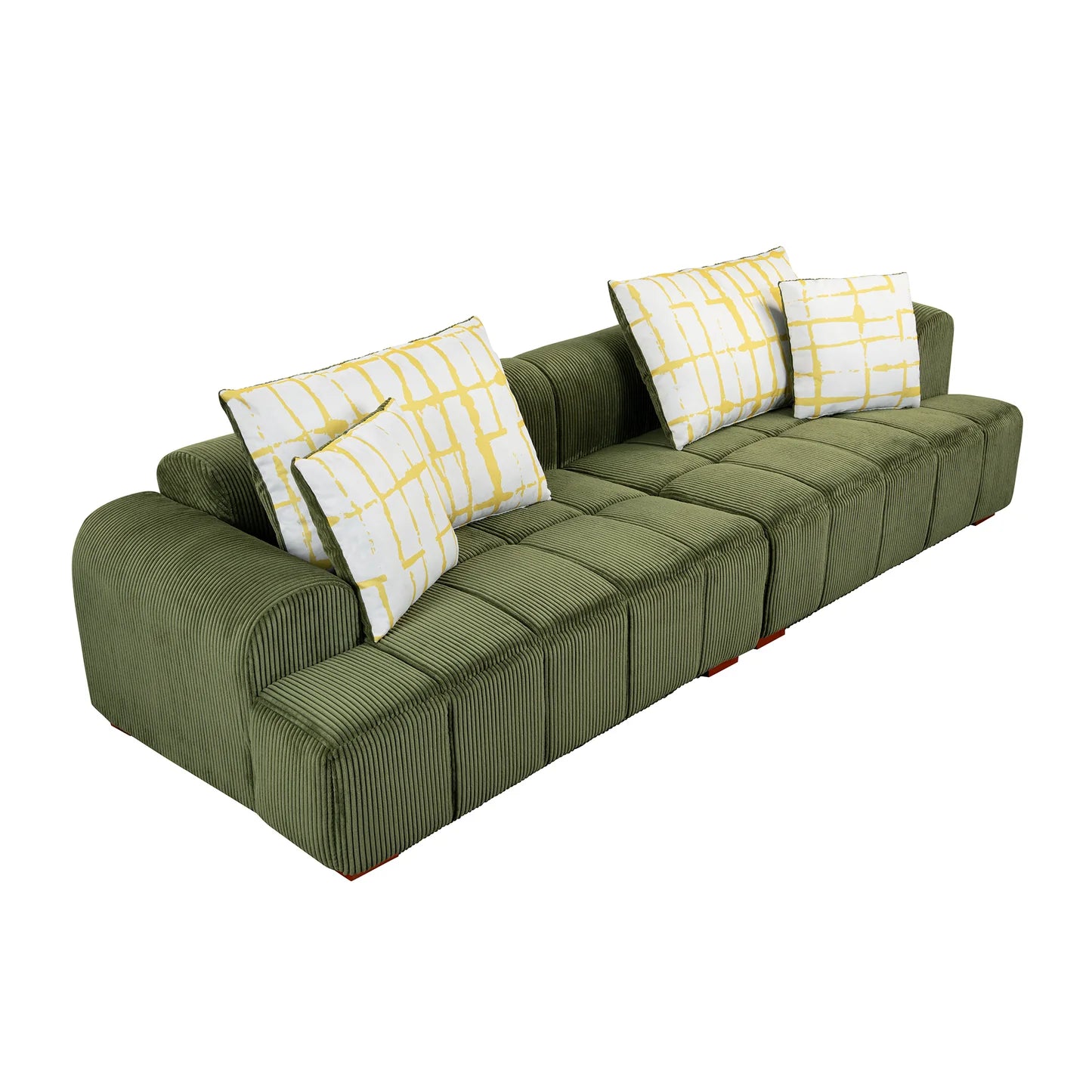 Green Corduroy Bubble Sofa