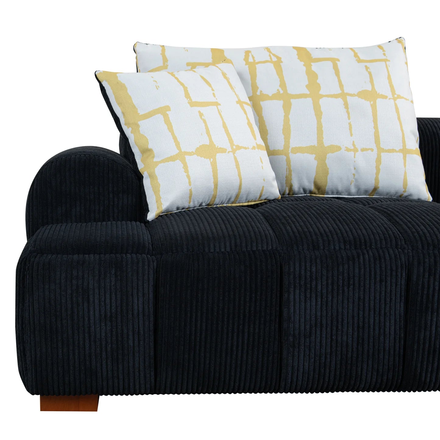 Black Corduroy Bubble Sofa