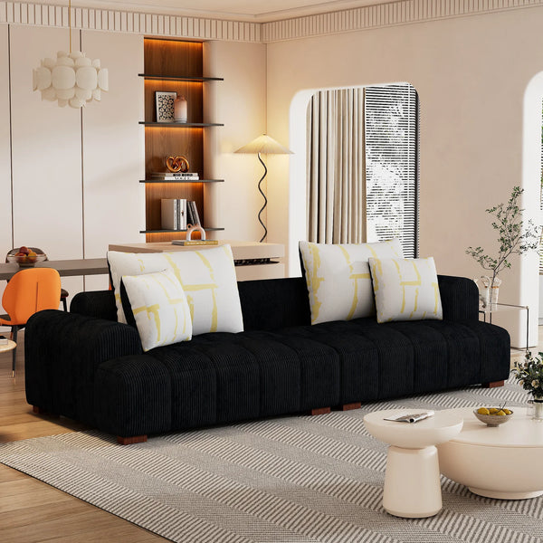 Black Corduroy Bubble Sofa